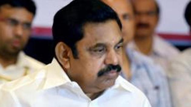 Tamil Nadu chief minister K Palaniswami in Chennai. (PTI File Photo) Tamil Nadu chief minister K Palaniswami in Chennai. (PTI File Photo)