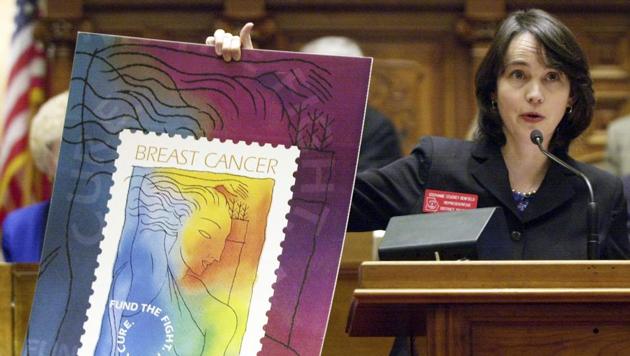 Proceeds from the US Postal Service's breast cancer stamp enabled a landmark study. (AP) Proceeds from the US Postal Service's breast cancer stamp enabled a landmark study. (AP)