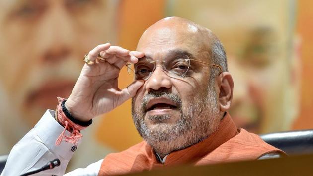 BJP national president Amit Shah addresses a press conference at party headquarters in New Delhi. (PTI File Photo) BJP national president Amit Shah addresses a press conference at party headquarters in New Delhi. (PTI File Photo)