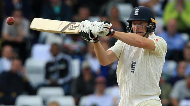 England's Jos Buttler plays a shot on the second day of the second Test cricket match between England and Pakistan at Headingley cricket ground in Leeds, northern England on June 2, 2018.(AFP)