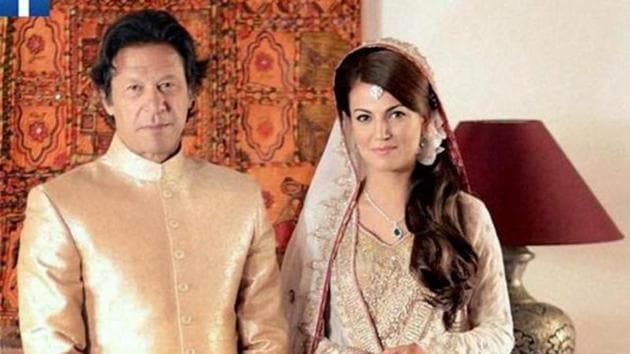 Pakistan's cricketer-turned-politician Imran Khan and TV anchor Reham Khan pose for photographs after their marriage in Bani Gala, Pakistan.(PTI File Photo)