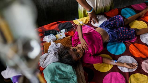 Anand Kumar added there is a worsening in the severity of the cases and that children under five are also suffering more. Many patients who would earlier recover in a day or two now need days and much stronger medication to get better. (Chandan Khanna / AFP) Anand Kumar added there is a worsening in the severity of the cases and that children under five are also suffering more. Many patients who would earlier recover in a day or two now need days and much stronger medication to get better. (Chandan Khanna / AFP)