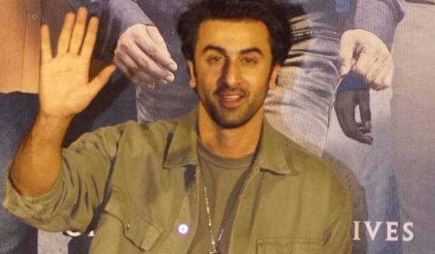 Ranbir Kapoor at the trailer launch of Sanju. (IANS)
