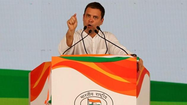Congress president Rahul Gandhi hit out at the Centre, accusing it of making empty slogans and acronyms. (Reuters/File Photo) Congress president Rahul Gandhi hit out at the Centre, accusing it of making empty slogans and acronyms. (Reuters/File Photo)