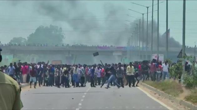 Thirteen people were killed in police firing on May 22 after anti-Sterlite protests went violent in Thoothukudi.(ANI)