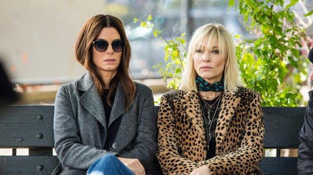 Sandra Bullock and Cate Blanchett in a still from Ocean’s 8. Sandra Bullock and Cate Blanchett in a still from Ocean’s 8.