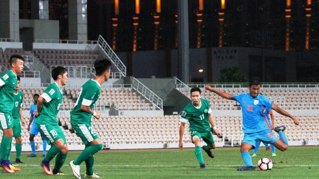 Halicharan Narzary believes playing against good teams will help India. (Twitter) Halicharan Narzary believes playing against good teams will help India. (Twitter)