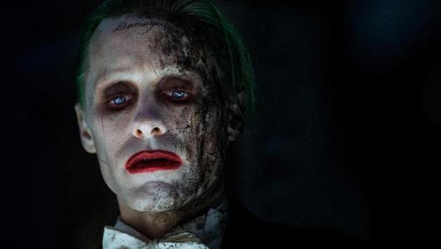 Jared Leto as the Joker in a still from Suicide Squad.