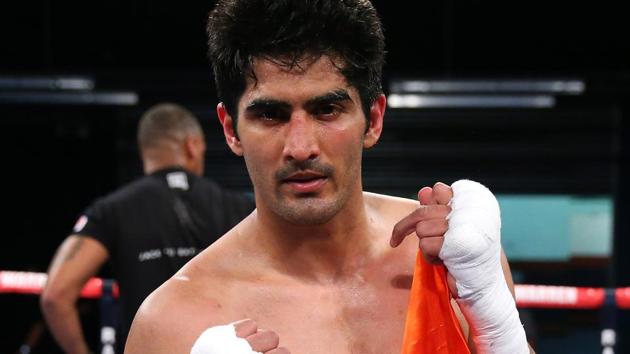 Unbeaten Vijender singh currently holds WBO Asia Pacific and Oriental titles.(Getty Images)