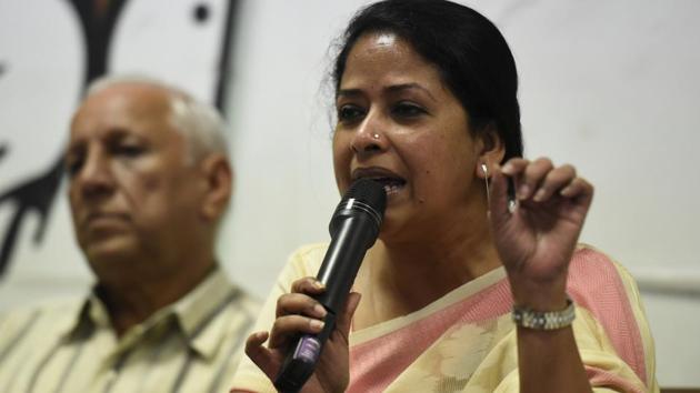 Pranab Mukherjee’s daughter Sharmistha said she hoped the former president realises how the BJP’s “dirty tricks department” works. (HT/File Photo) Pranab Mukherjee’s daughter Sharmistha said she hoped the former president realises how the BJP’s “dirty tricks department” works. (HT/File Photo)