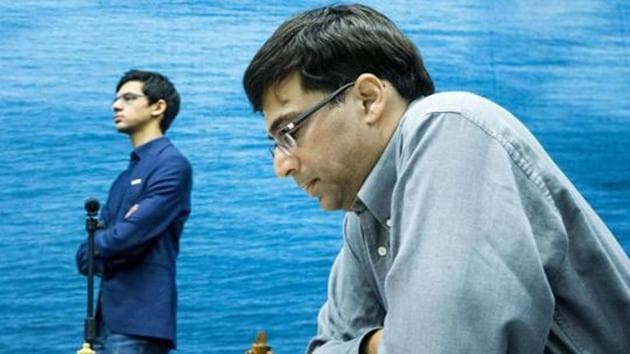 Viswanathan Anand was in the joint lead at the Norway Altibox Chess tournament after beating Maxime Vachier-Lagrave. (AFP) Viswanathan Anand was in the joint lead at the Norway Altibox Chess tournament after beating Maxime Vachier-Lagrave. (AFP)