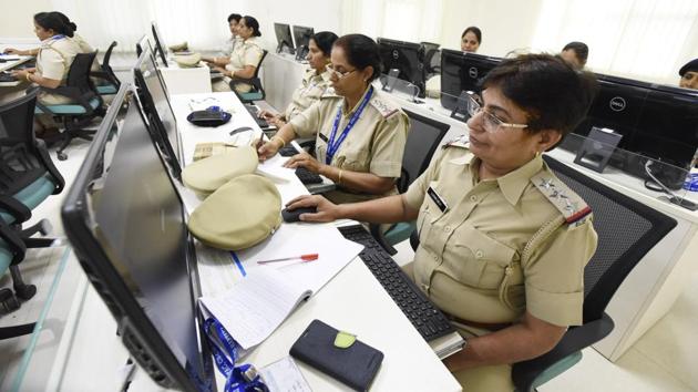 The digitised data will be synced with a map of the city to track crime trends in various areas. (Sanjeev Verma/HT Photo) The digitised data will be synced with a map of the city to track crime trends in various areas. (Sanjeev Verma/HT Photo)