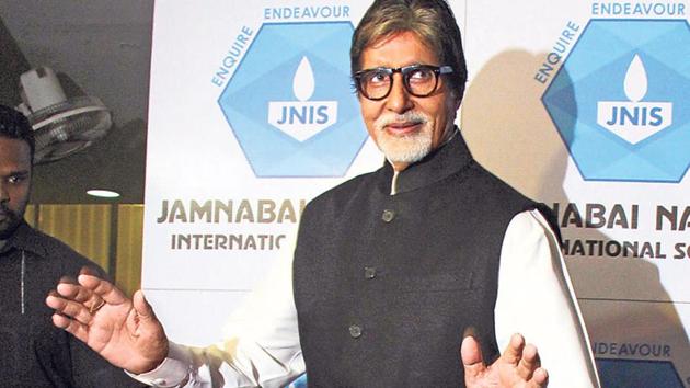 Amitabh Bachchan was the guest of honour at the inauguration of an international school in Mumbai. (Photo: Pramod Thakur/HT) Amitabh Bachchan was the guest of honour at the inauguration of an international school in Mumbai. (Photo: Pramod Thakur/HT)