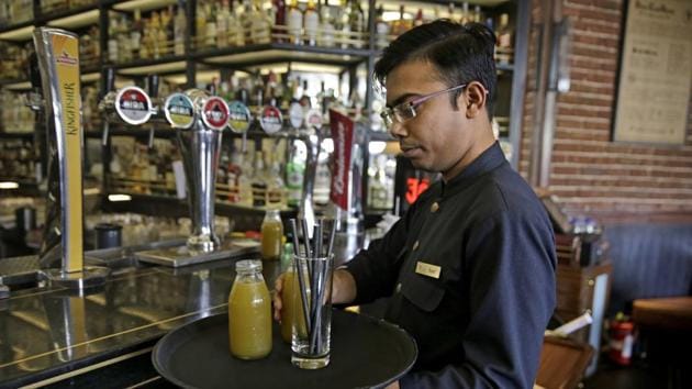 Some restaurants in and around New Delhi are doing away with plastic straws and replacing them with paper. “People listen more to children bringing up environmental concerns,” said Mukarji, who has helped replace more than 500,000 plastic straws at restaurants and hotels since he started his campaign in March. (Altaf Qadri / AP) Some restaurants in and around New Delhi are doing away with plastic straws and replacing them with paper. “People listen more to children bringing up environmental concerns,” said Mukarji, who has helped replace more than 500,000 plastic straws at restaurants and hotels since he started his campaign in March. (Altaf Qadri / AP)