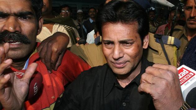 A Delhi court on Thursday sentenced gangster Abu Salem to seven years rigorous imprisonment for demanding Rs 5 crore as protection money from a Delhi-based businessman in 2002. The court passed the order after hearing arguments on sentence by the prosecution and the defence lawyers. It had convicted Salem in the case on May 26. (Sonu Mehta / HT File)