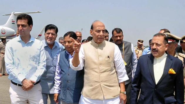 Home minister Rajnath Singh on Thursday said the Narendra Modi government will change the “fate and face” of Jammu and Kashmir, but urged the youth to work towards changing their own fate. Speaking at a Sports Conclave in Srinagar, Singh said the government has a “lot of love for Kashmir”, and asked the youth to take advantage of the opportunities being provided by the Centre and state government. (PTI)