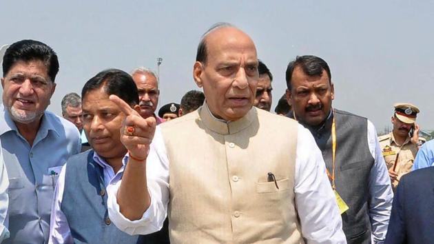 Union home minister Rajnath Singh in Srinagar on Thursday. (PTI photo) Union home minister Rajnath Singh in Srinagar on Thursday. (PTI photo)