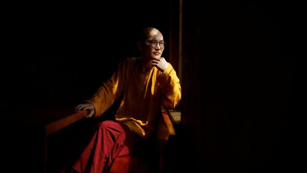Just four years into his own studies, 29-year-old Lobsang is already teaching two young monks, a position he would normally attain only after 20 years. “I felt like I hadn’t gained enough knowledge yet,” he said. “I was thinking, ‘Is it right for others to call me teacher when I myself am still learning?’” (Thomas Peter / REUTERS) Just four years into his own studies, 29-year-old Lobsang is already teaching two young monks, a position he would normally attain only after 20 years. “I felt like I hadn’t gained enough knowledge yet,” he said. “I was thinking, ‘Is it right for others to call me teacher when I myself am still learning?’” (Thomas Peter / REUTERS)