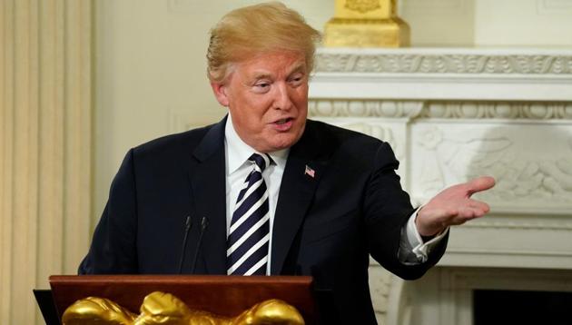 US President Donald Trump speaks at the start of an iftar dinner at the White House in Washington, June 6, 2018. (REUTERS) US President Donald Trump speaks at the start of an iftar dinner at the White House in Washington, June 6, 2018. (REUTERS)