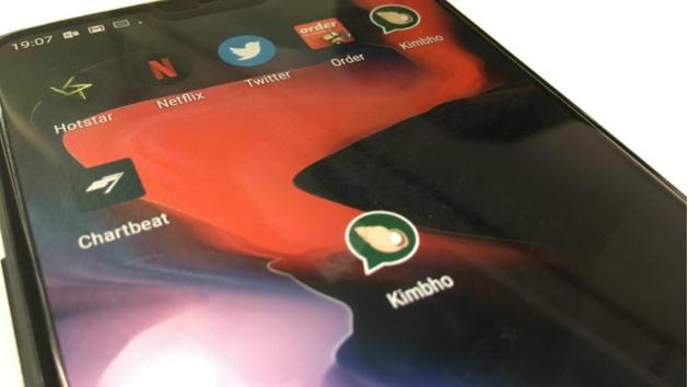 Kimbho was released on app stores so that a limited number of users could test features such as text messaging, stickers and video calling, Acharya Balkrishna said. (HT Photo) Kimbho was released on app stores so that a limited number of users could test features such as text messaging, stickers and video calling, Acharya Balkrishna said. (HT Photo)