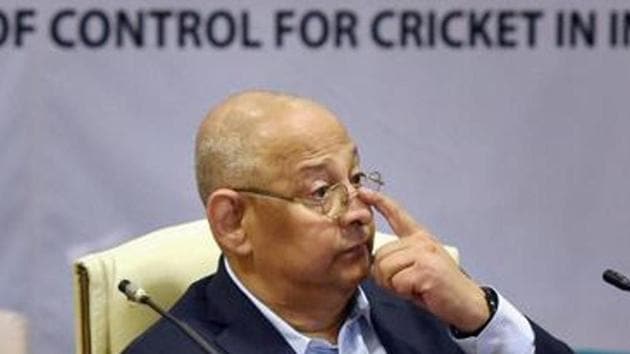 BCCI acting secretary Amitabh Choudhary during the press conference.(PTI)