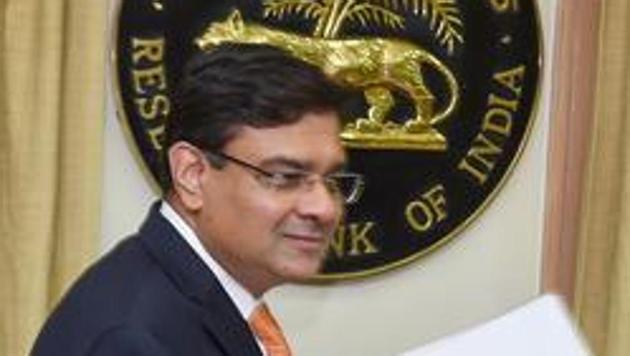 RBI Governor Urjit Patel, at the RBI headquarters after the announcement of a 0.25% rate hike by the central bank, in Mumbai on Wednesday, June 06.(PTI Photo)