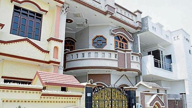A palatial house of drug peddler Jagir Singh Zeera in Jaladhar. (HT photo) A palatial house of drug peddler Jagir Singh Zeera in Jaladhar. (HT photo)