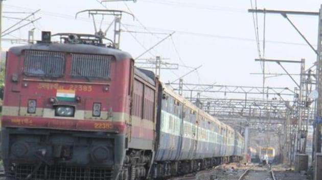 The rail traffic in the area was disrupted for a while and some 12 trains were cancelled.(HT file photo)