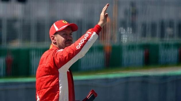 Sebastian Vettel secured his 54th career pole position and his fourth at the Canadian Grand Prix. (REUTERS) Sebastian Vettel secured his 54th career pole position and his fourth at the Canadian Grand Prix. (REUTERS)
