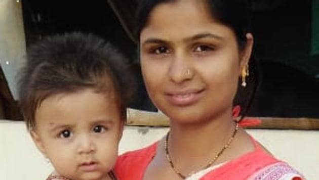 The deceased woman has been identified as Ashwini Bhondave, 25 and her eight-month-old son Anuj Bhondave who were killed in the late hours of Saturday in Pune. (HT PHOTO) The deceased woman has been identified as Ashwini Bhondave, 25 and her eight-month-old son Anuj Bhondave who were killed in the late hours of Saturday in Pune. (HT PHOTO)