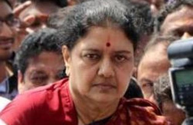 File photo of deposed AIADMK leader VK Sasikala. (PTI photo) File photo of deposed AIADMK leader VK Sasikala. (PTI photo)