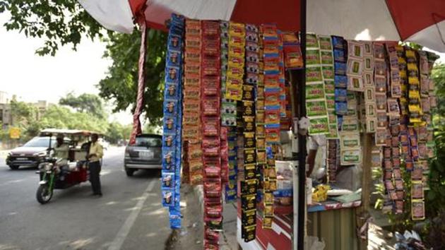 The Nitish Kumar government in Bihar is contemplating a ban on ‘khaini’ (unprocessed tobacco).(HT File Photo)