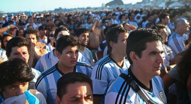 Argentina fans watched their arch-enemy, Brazil humiliated at home and they were a win away from the title in the arch-enemy’s backyard but lost in the 2014 final to Germany.(Getty Images)