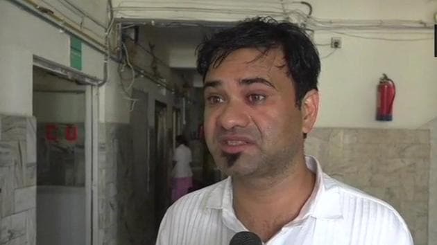 Kafeel Khan was the nodal officer of the 100-bed AES ward at the Baba Raghav Das Medical College and was removed following the deaths of 30 children on August 10 and August 11.(ANI Photo/Twitter)