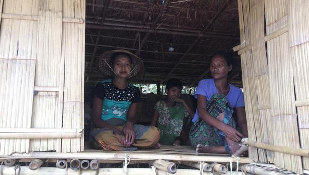 The Hmangbuchhua village council claims there are 343 refugees living in the village in Mizoram’s Lawngtlai district. (HT Photo) The Hmangbuchhua village council claims there are 343 refugees living in the village in Mizoram’s Lawngtlai district. (HT Photo)
