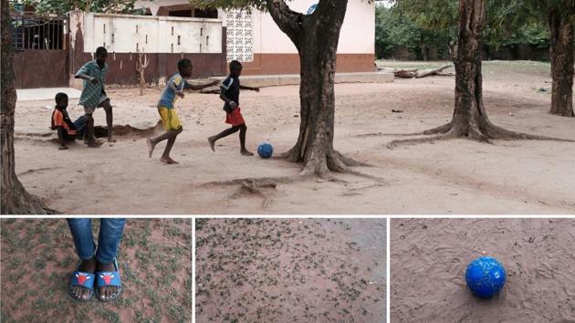Ghanian boys take time out for an after school match at the compound of the Dambai EP Primary School in the town of Dambai, Ghana. Come June 14, professionals across 32 countries from 6 continents will take to the field, battling for the glory of becoming the next ‘world champions’. (Francis Kokoroko / REUTERS)