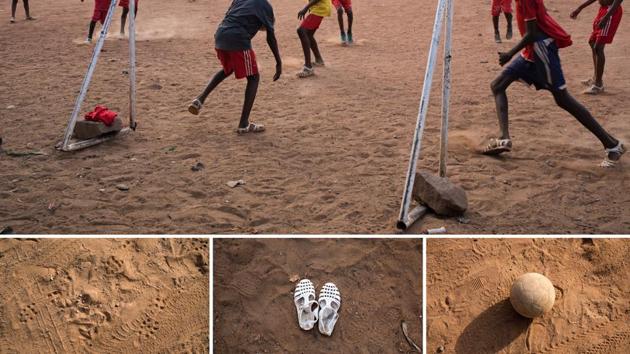 That’s the reason football’s called ‘the people’s game’. All football asks for is space to kick the ball around in and a boot to send it flying. Sometimes just the former’s needed and you’re set. Just like these Malians playing a game in flip-flops in Bamako’s ACI 2000 neighbourhood. (Annie Risemberg / REUTERS)