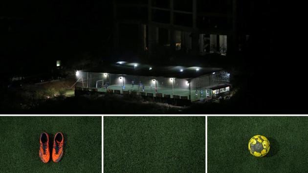 A net-lined enclosure saves trips to fetch the ball at this urban pitch in Mumbai. India failed yet again to qualify to the group stages but there’s no shortage of fans eagerly waiting to cheer for their favourites once the referee blows the whistle. (Francis Mascarenhas / REUTERS)