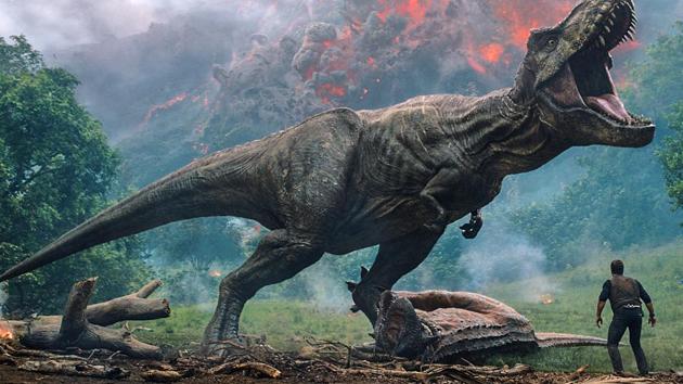 This image released by Universal Pictures shows a scene from the upcoming Jurassic World: Fallen Kingdom.(AP)