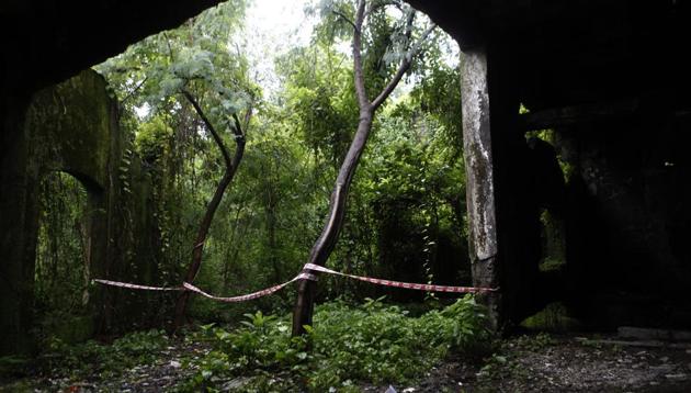 The crime spot at Shakti Mill. (Hindustan Times) The crime spot at Shakti Mill. (Hindustan Times)
