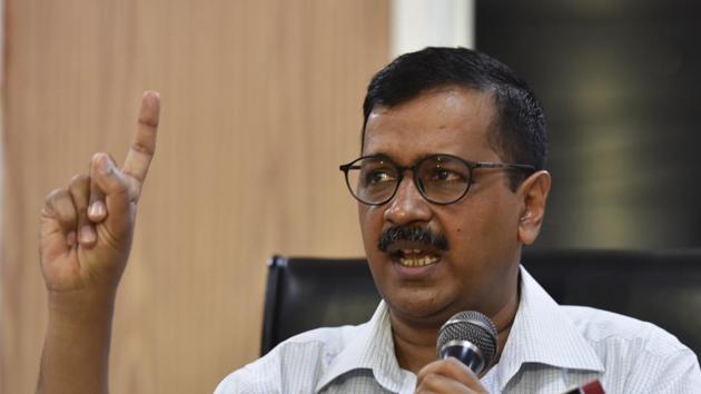 Delhi Chief Minister Arvind Kejriwal speaks during a press conference at his official residence at Civil Lines, in New Delhi. (Mohd Zakir/HT PHOTO) Delhi Chief Minister Arvind Kejriwal speaks during a press conference at his official residence at Civil Lines, in New Delhi. (Mohd Zakir/HT PHOTO)
