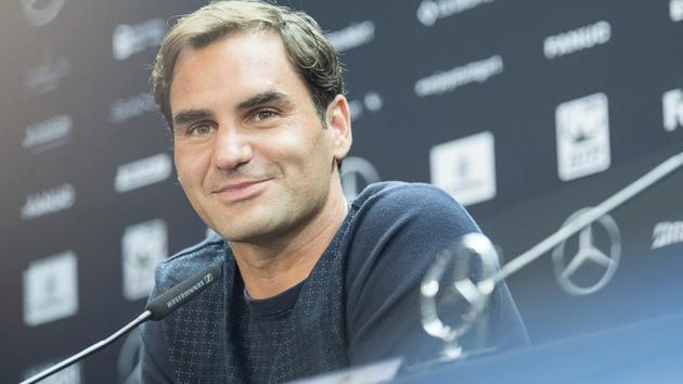 Roger Federer attends a news conference during the Mercedes Cup ATP World Tour tournament in Stuttgart. (AP) Roger Federer attends a news conference during the Mercedes Cup ATP World Tour tournament in Stuttgart. (AP)