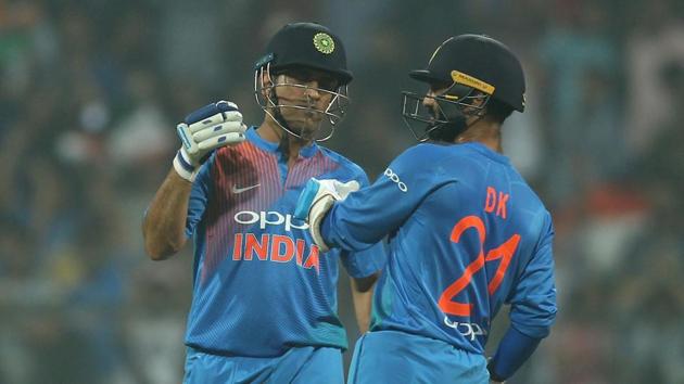 MS Dhoni’s rise clashed Dinesh Karthik’s loss of place from the Indian cricket team.(BCCI)