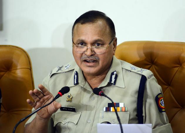 Ravindra Kadam, Pune’s joint commissioner for law and order speaks during a press conference regarding the arrest of five persons with Maoist links on June 7, 2018.(HT Photo)