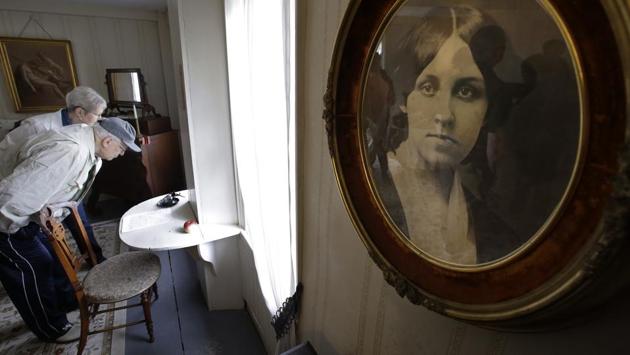Alcott was the first woman to register in Concord in 1879 when Massachusetts gave women the right to vote in town elections on education and children’s issues. In a letter to the Woman’s Journal, Alcott wrote: “No bolt fell on our audacious heads, no earthquake shook the town.” At 30, she served as a nurse in the Civil War and travelled alone when most women could not. (Steven Senne / AP)