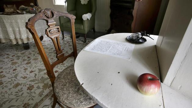 When publisher Thomas Niles asked Alcott to write a girls’ story in 1867 she began penning down the first part of the book at this desk in Orchard House. At a time when women were mainly confined to domestic chores, Alcott had her doubts about the success of Little Women. The book has since been translated into more than 50 languages and made into films. (Steven Senne / AP)