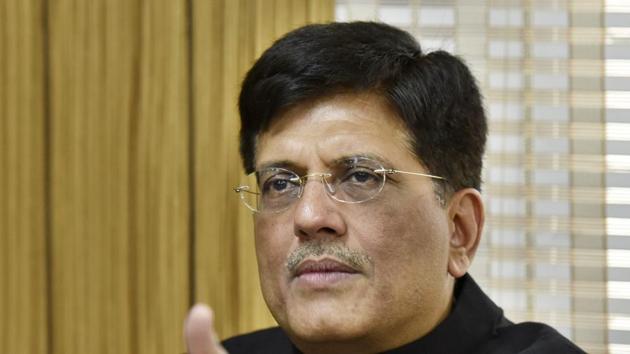 Piyush Goyal was addressing a press conference on the completion of four years of the central government led by Prime Minister Narendra Modi. (HT PHOTO) Piyush Goyal was addressing a press conference on the completion of four years of the central government led by Prime Minister Narendra Modi. (HT PHOTO)