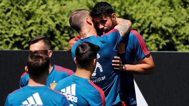 Spain's Diego Costa and Sergio Ramos are two players not afraid to resort to the dark arts when they deem it necessary.(REUTERS)