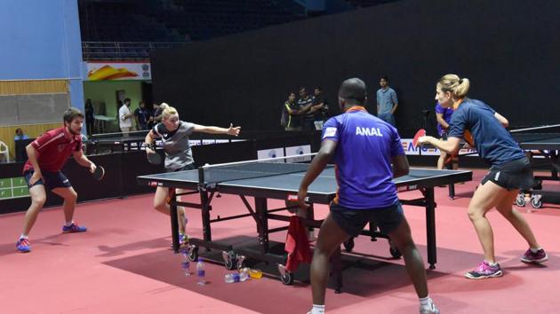 Maybe a sign of things to come, the mood in the camp was action-packed, with each player trying to outplay others. (HT PHOTO) Maybe a sign of things to come, the mood in the camp was action-packed, with each player trying to outplay others. (HT PHOTO)