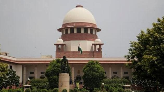 A file picture of the Supreme Court. Unless the apex court’s judgment in the M Nagraj case (2006) is either reversed by a larger bench or overturned by an ordinance, there won’t be clarity on the issue of reservation in promotions(AP)